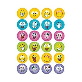 HERMA - Etiket 6818 Smiley-Glitzerfolie