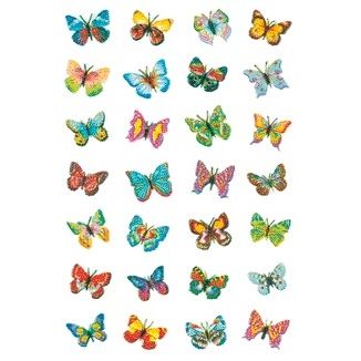 HERMA - Etiket 6819 Schmetterlings-Glitzerfolie | 10 Stück