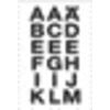 HERMA - Etikett 4135 20x20mm Buchstaben A-Z schwarz auf transparent