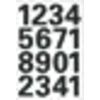 HERMA - Etikett 4168 25mm Zahlen 0-9 schwarz | 10 Stück
