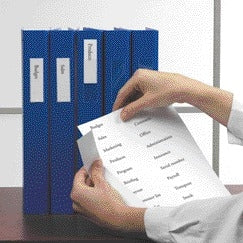 Quantore - Etikettenhalter Djois 25x75mm selbstklebend transparent 12 Stück