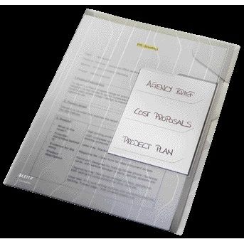 Leitz - Combifile 4729 Sortiersichtmappe A4 PP transparent 3 Stück