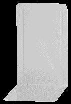 Maul - Buchstütze Pro 140x120x240mm 2er Set Stahl weiß
