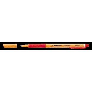 Stabilo -  pointVisco, Rollerball, Gel Inkt, Medium 0.5 mm, Doos 10 stuks, Rood | 10 stuks