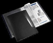 HF2 - Präsentationsmappe flexibel A4 30-Taschen schwarz | 10 Stück