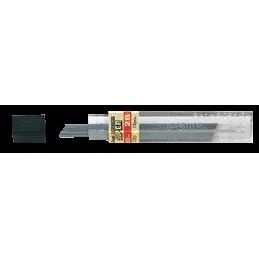 Pentel - Bleistiftmine 2B 0,5 mm schwarze Tube mit 12 Stück