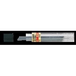 Pentel - Bleistiftmine 2H 0,5 mm, schwarze Tube mit 12 Stück