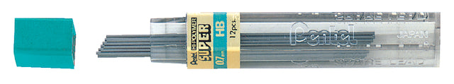Bleistiftstift Pentel 0,7 mm schwarz pro Röhre Hb | 12 Stücke