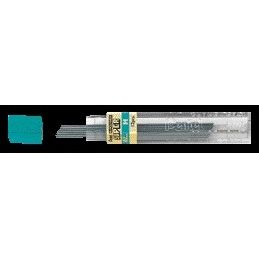 Pentel - Bleistiftmine H 0,7 mm, schwarze Tube mit 12 Stück