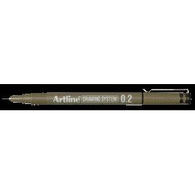 Artline - Technischer Fineliner 0,2 mm schwarz