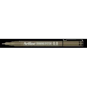 Artline - Technischer Fineliner 0,8 mm schwarz