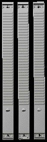Quantore - Planungstafelelement Djois Größe 2 48mm 35 Schlitze grau