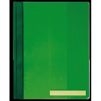 Langlebig – Schnellkleber A4 PVC extra breit grün | 25 Stück