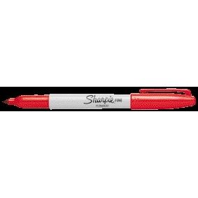 Sharpie – Filzstift, rund, fein, rot