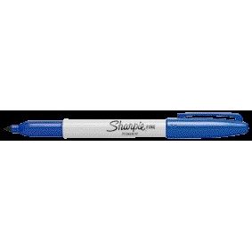 Sharpie - Filzstift, rund, fein, blau | 12 Stück