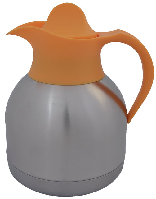 Thermoskan Biaretto Theekan 1Liter Edelstahlgelbe Kappe
