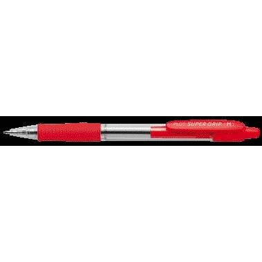 Pilot - Super Grip Kugelschreiber mittelrot | 12 Stück