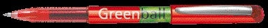 Pilot - Tintenroller Greenball Begreen mittelrot | 10 Stück