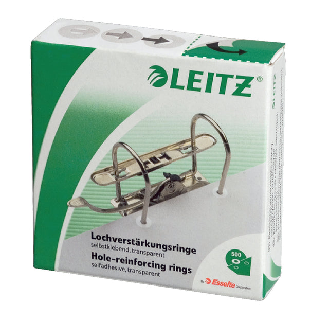 Verstärkungsringe Leitz 1706 Kunststoff 500 Stücke transparent | 10 Stück