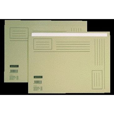 Quantore - Faltmappe A4 unebene Seite 230gr grau | 10 Stück