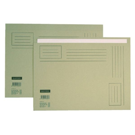 Quantore - Faltmappe Folio unebene Seite 230gr grau