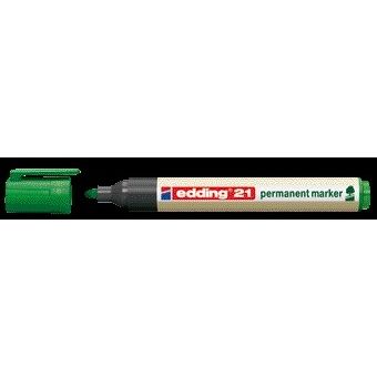 Edding - Filzstift 21 EcoLine rund grün 1,5-3mm | 10 Stück