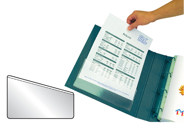Stektas Tarifold U-Folder 217x130mm selbstklebender PP transparent