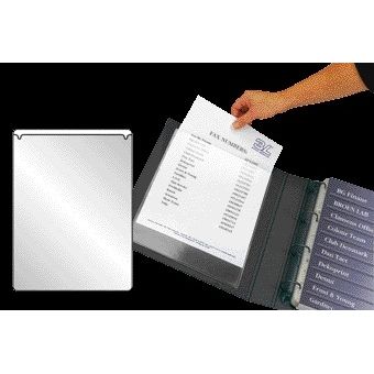 Quantore - Einlegetasche Djois U-Ordner 220x305mm selbstklebend PP transparent 10 Stück