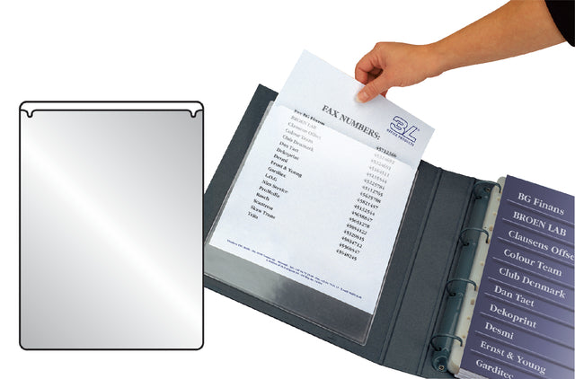 STEKTAS TARIFOLD U-FOLDER 115X158mm Selbstklebender PP transparent | 10 Stück