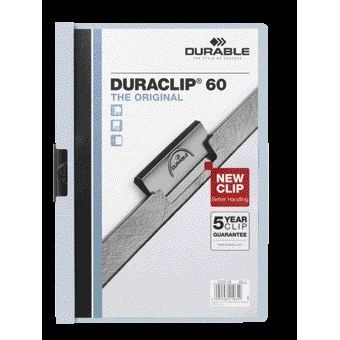 Langlebig - Klemmmappe Duraclip A4 6mm 60 Blatt blau | 25 Stück
