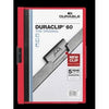 Langlebig - Klemmmappe Duraclip A4 6mm 60 Blatt rot | 25 Stück