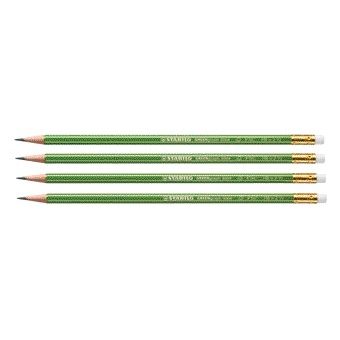 Stabilo - Bleistift Greengraph 6004 HB mit Radierspitze | 12 Stück