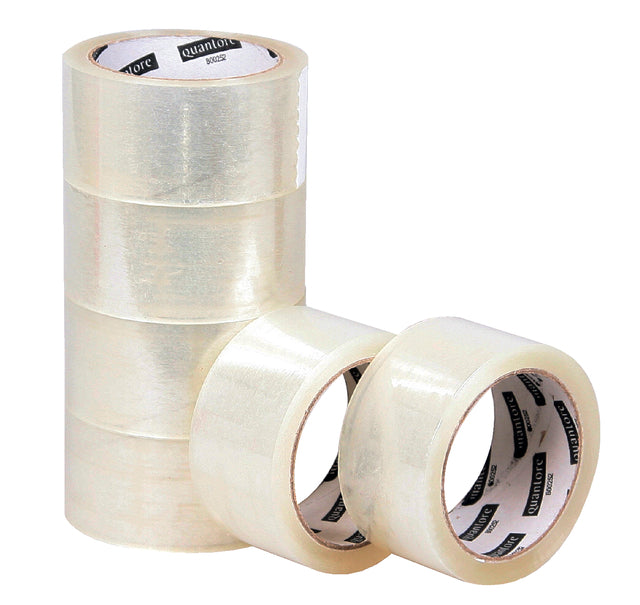 Verpackungsbandquantore 50mmx60m PP Transparent | 6 Stück