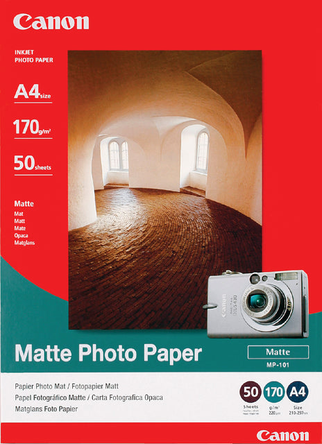 Tintenstrahlpapier Canon MP-101 A4 170gr Mat 50vvel