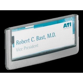 Langlebig - Türschild Klickschild 149x52,5mm Graphit | 5 Stück