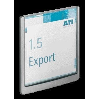 Langlebig - Türschild Klickschild 149x148,5mm Graphit | 5 Stück