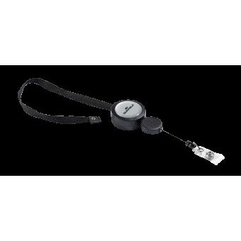 Quantore - Textilschnur 8229 mit Aufrollmechanismus 900mm schwarz