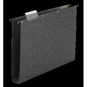 Elba - Hängemappe Vertic Folio 40mm Hartfaserplatte schwarz | 10 Stück
