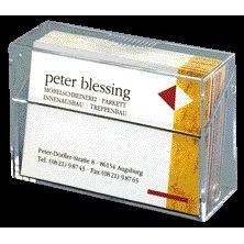 Sigel - Visitenkartenbox VA110 für 100 Karten 86x56mm glasklares Acryl