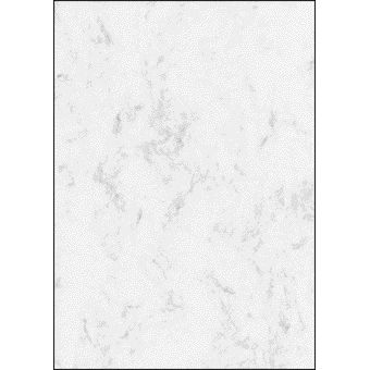 Sigel - Designpapier A4 90gr marmorgrau Packung mit 100 Blatt