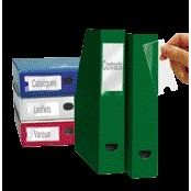 Quantore - Etikettenhalter Djois 35x102mm selbstklebend transparent 12 Stück