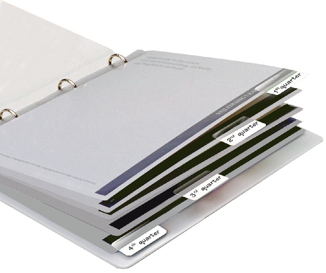 INDEXTABS 3L 10513 12x40mm Selbstadhäsive Weiß | 10 Stück