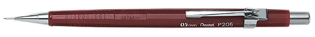 Vulpotlood Pentel P205 0,5 mm rot