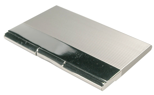 Visitenkartenhalter Metall/Chrom 50 Stück