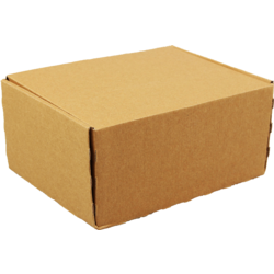 Klappenbox - Faltschachtel 305x210x91mm braun