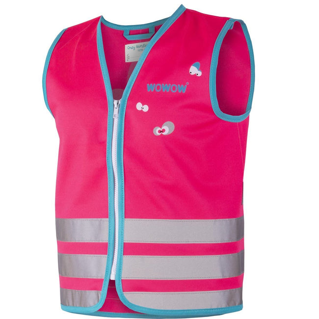 Wowow - Fluoreszierende Weste Crazy Jacket, rosa, L (Kind)