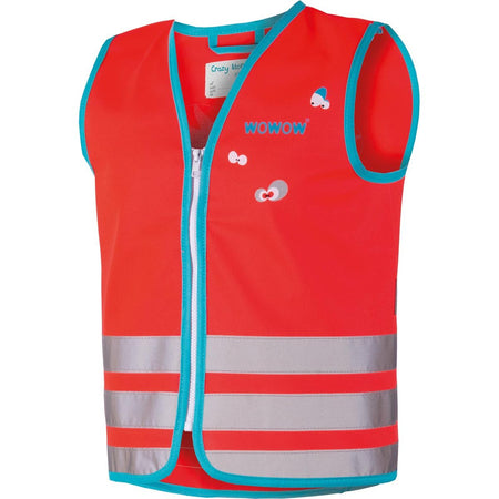 Wowow - Fluoreszierende Weste Crazy Jacket, rot, L (Kind)