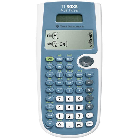 Texas Instruments – Texas wissenschaftlicher Taschenrechner TI-30XS Multiview, funktioniert mit Solarzellen und Batterien