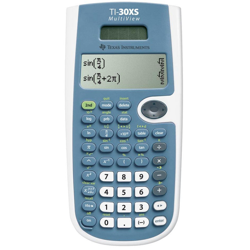 Texas Instruments – Texas wissenschaftlicher Taschenrechner TI-30XS Multiview, funktioniert mit Solarzellen und Batterien