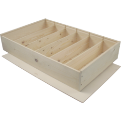 Klika - Weinkiste | Holz | 6 Flaschen | inkl. Deckel | 566x340x85mm | 5 Stück